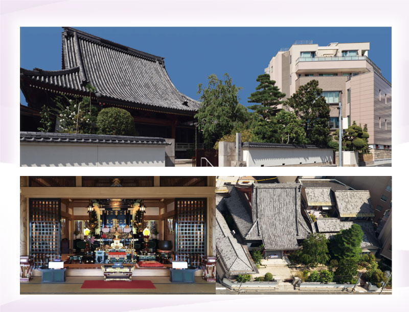 便利な市街地に位置する由緒ある古刹 椅子席の式場・永代納骨堂もございます。